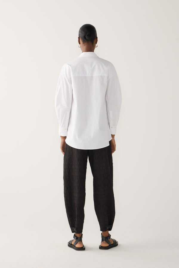 Lucie Shirt | White Poplin