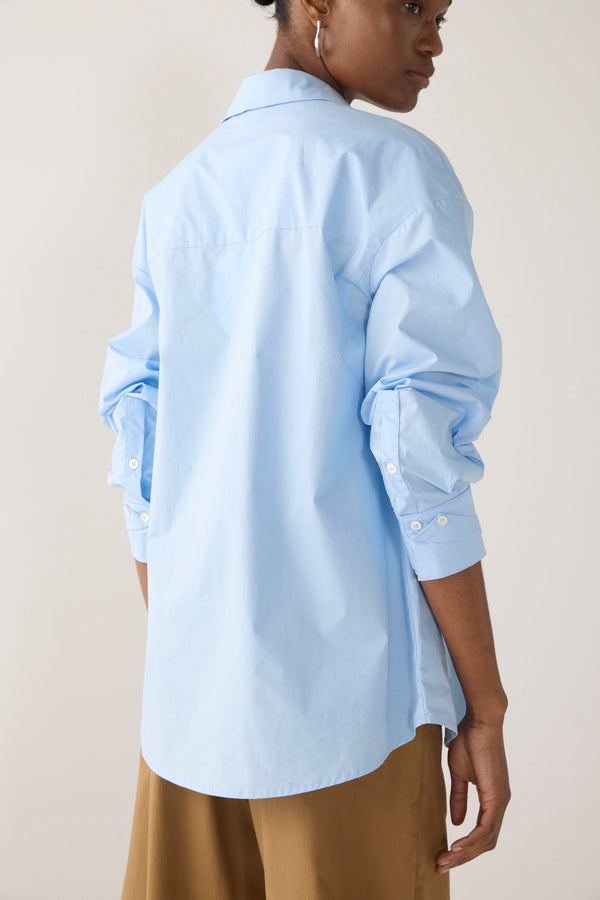 Lucie Shirt | Chambray Poplin