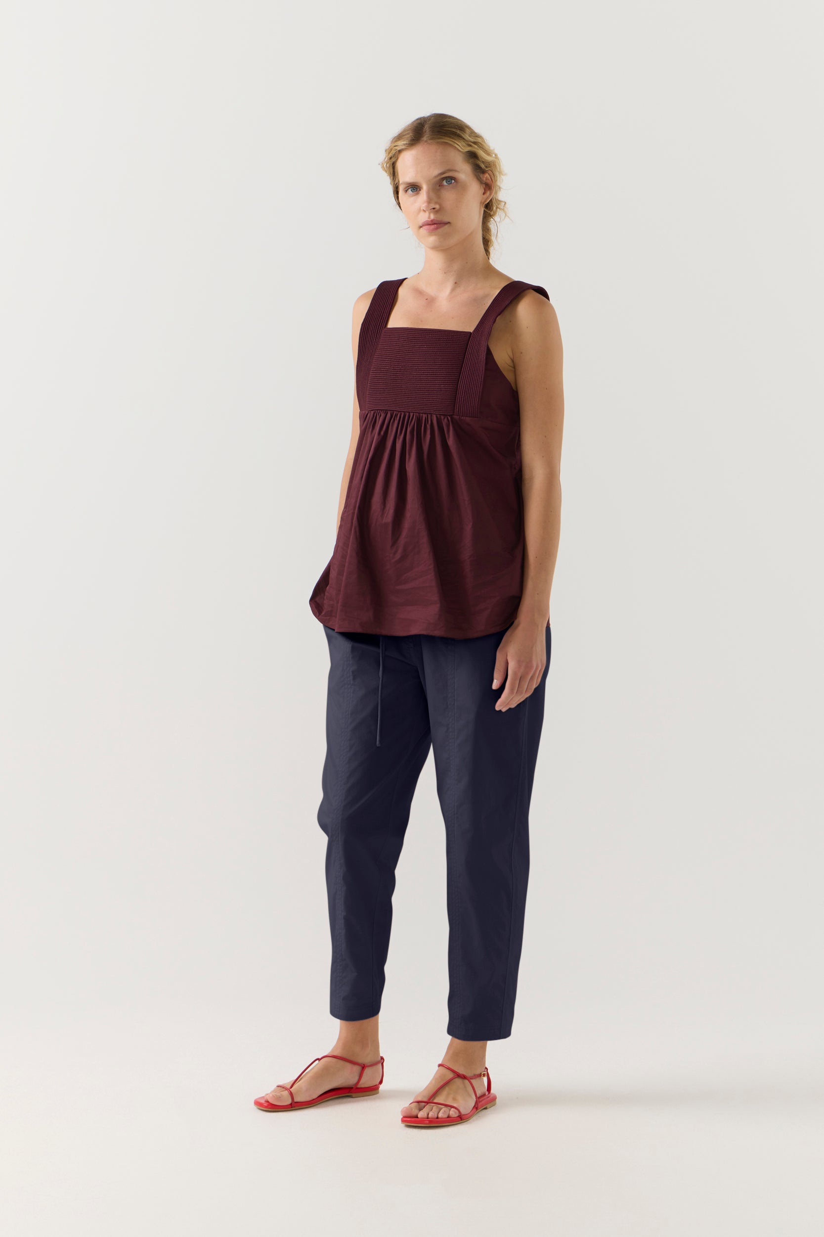 Libby Pant | Navy Poplin