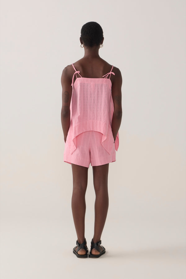 Lena Short | Watermelon Check Cotton