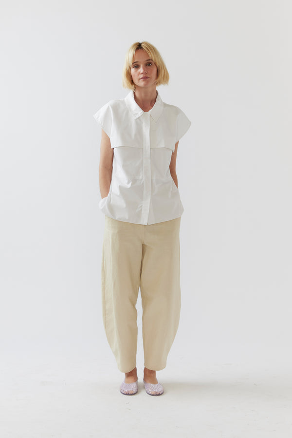 Madison Shirt | White Poplin