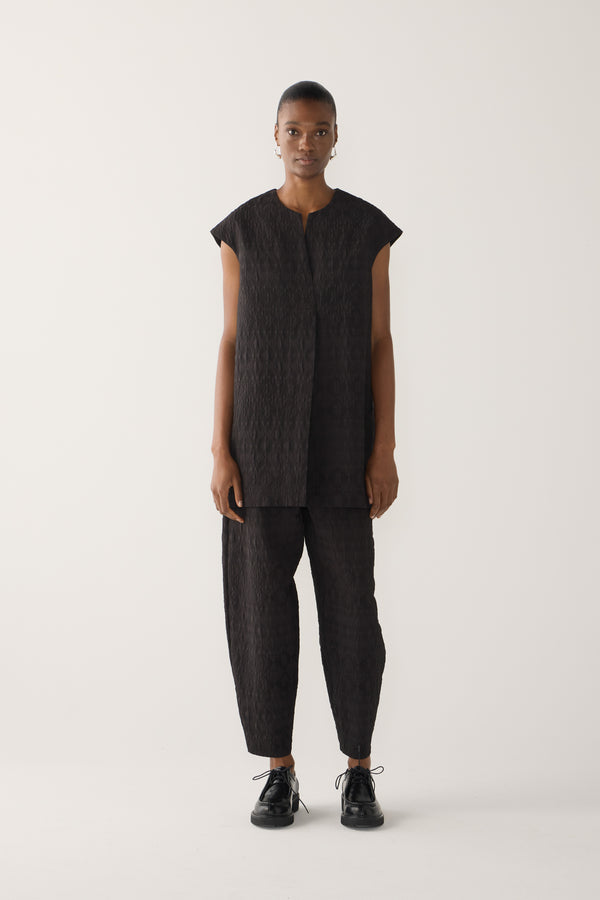 Marsha Tunic | Black Jacquard