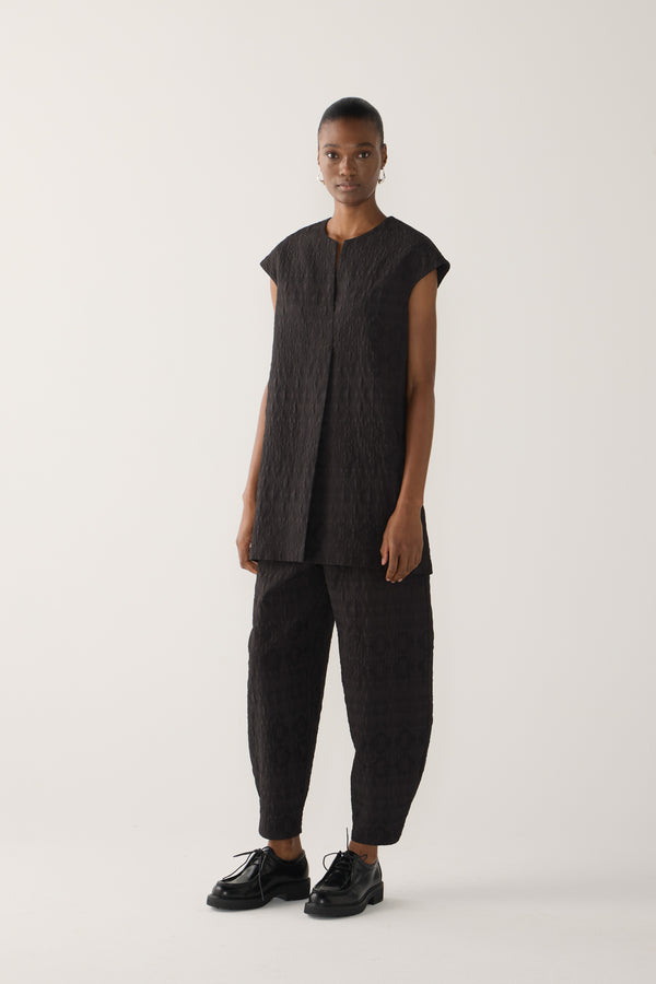 Marsha Tunic | Black Jacquard