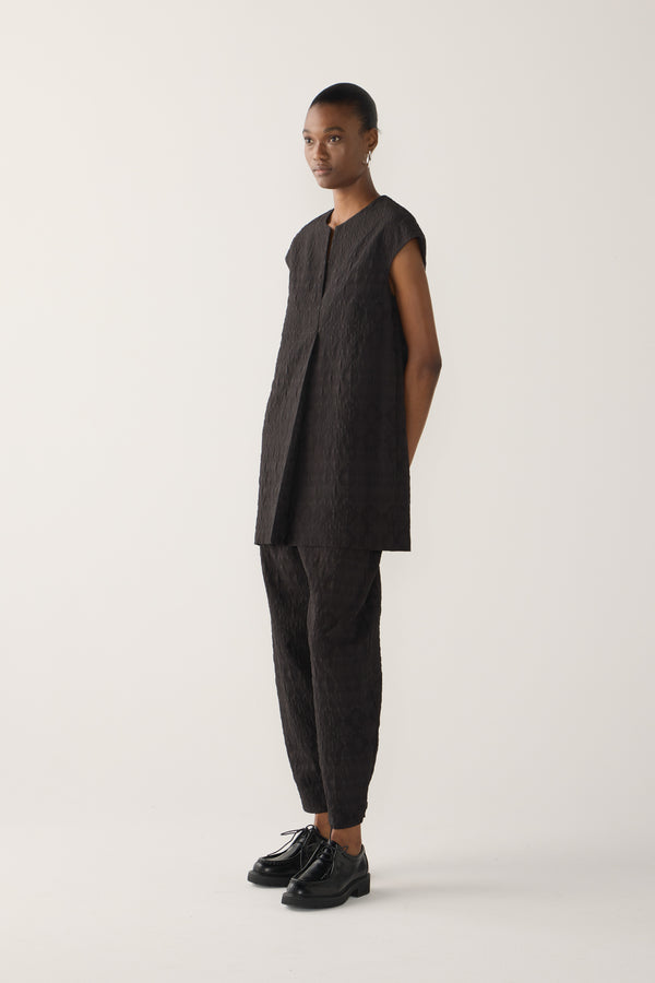 Marsha Tunic | Black Jacquard
