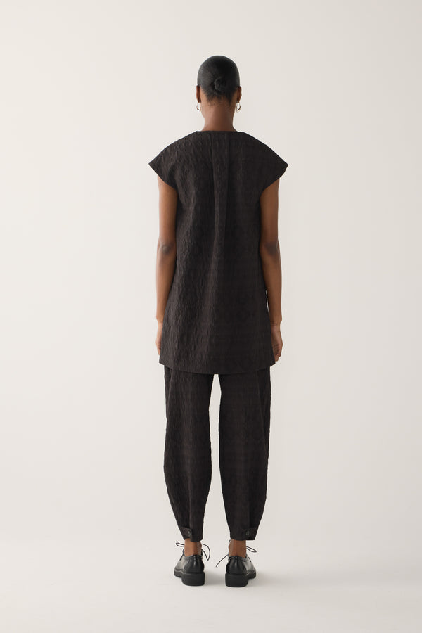 Marsha Tunic | Black Jacquard