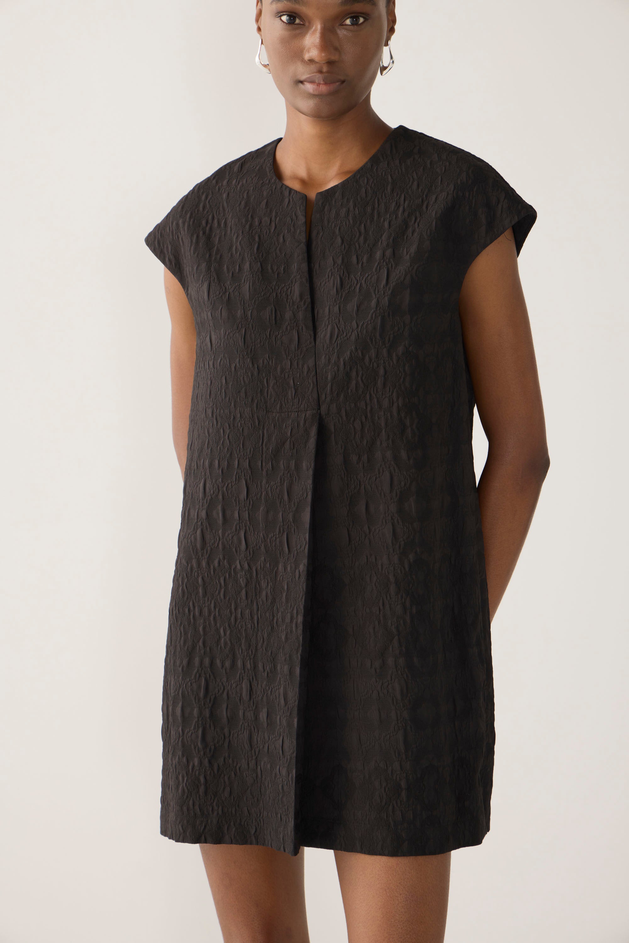 Marsha Tunic | Black Jacquard