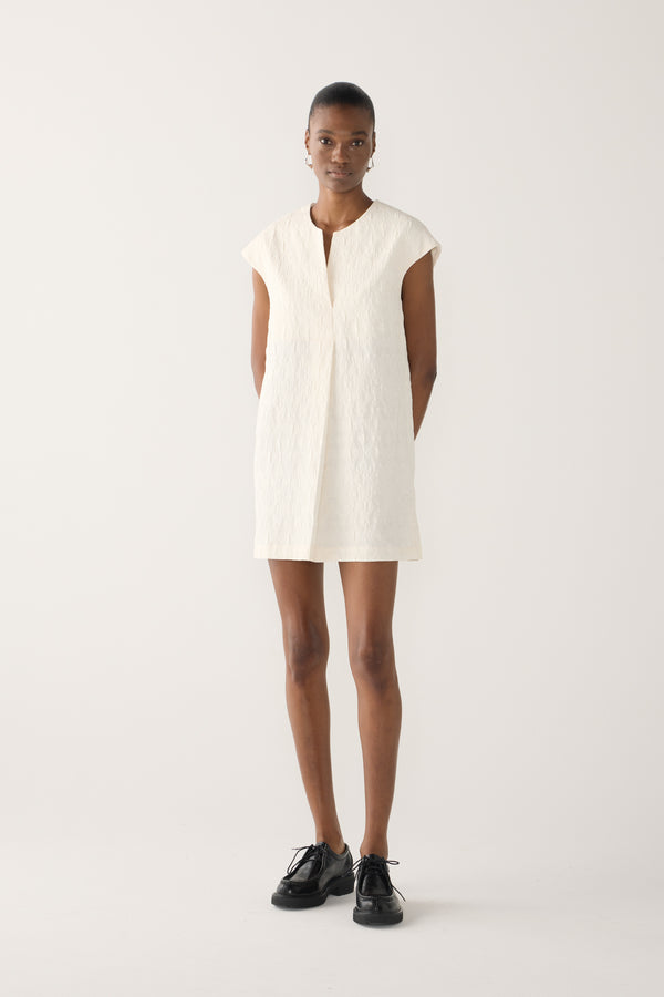 Marsha Tunic | Off White Jacquard