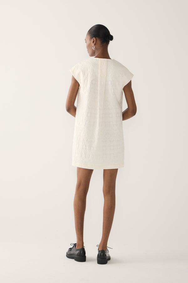 Marsha Tunic | Off White Jacquard