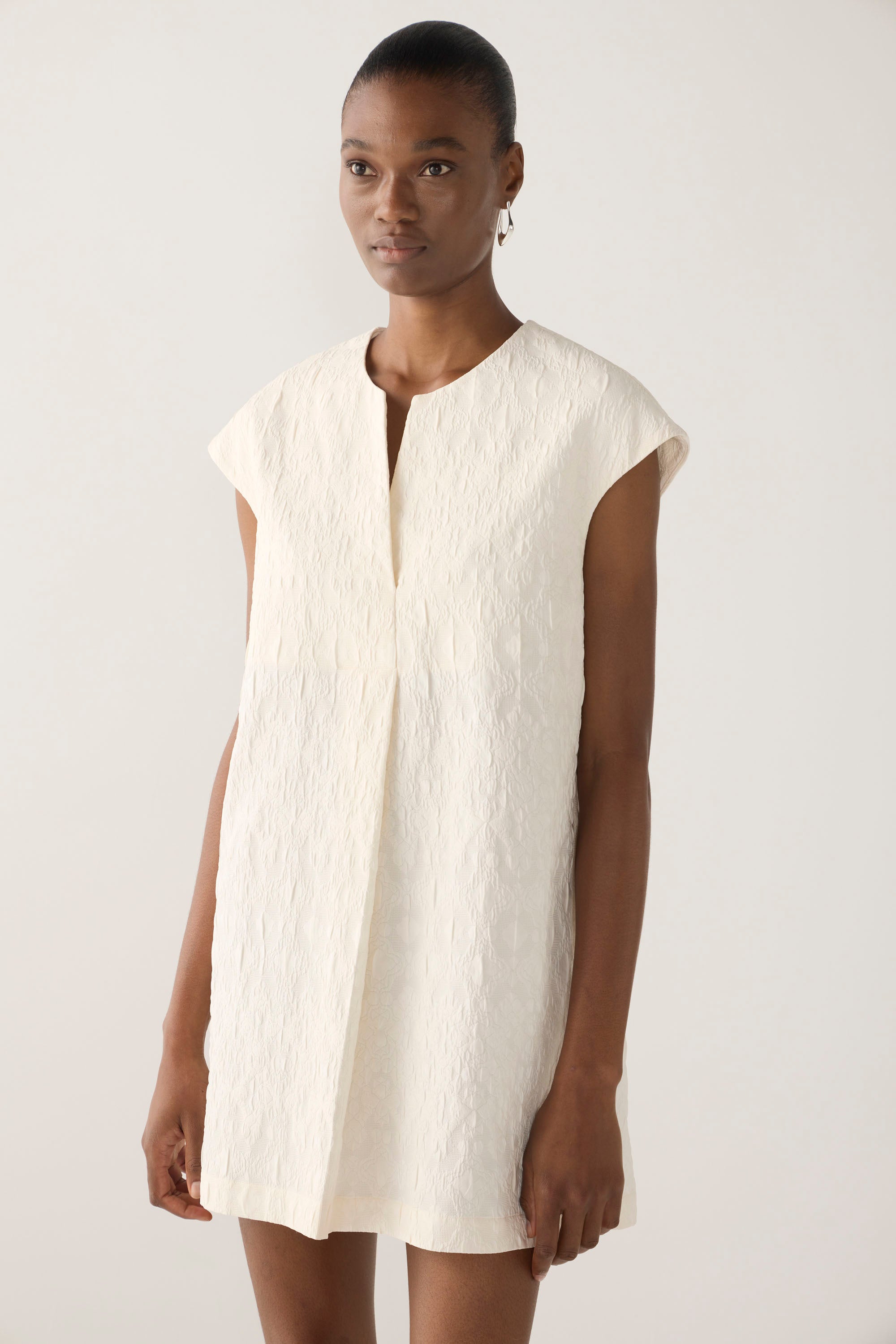 Marsha Tunic | Off White Jacquard