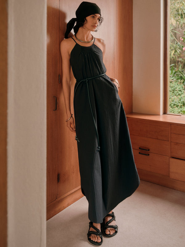 Asena Belt | Navy Leather
