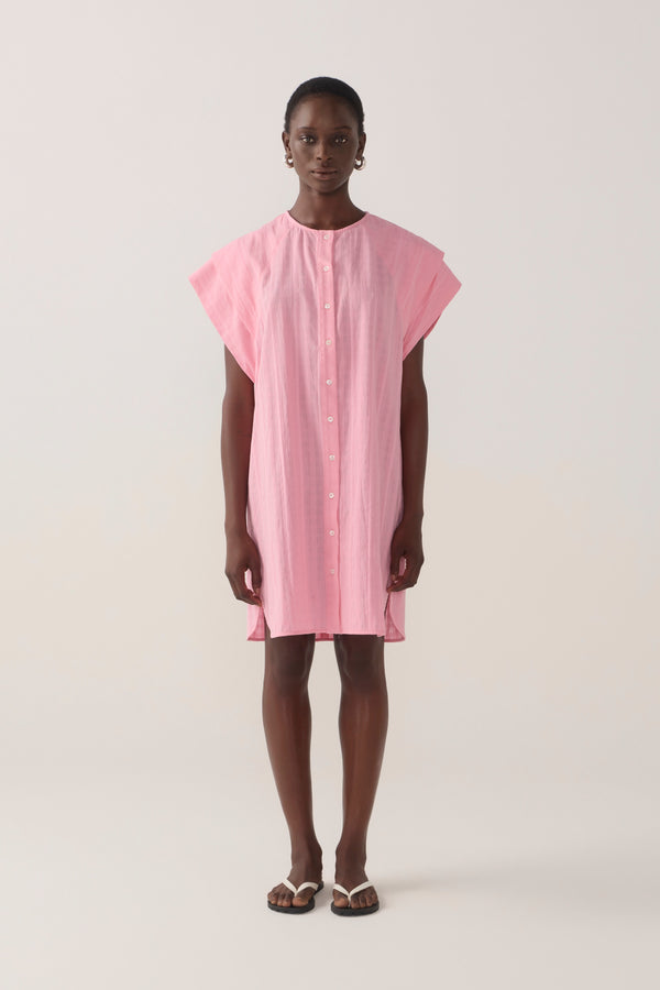 Maria Dress | Watermelon Check Cotton
