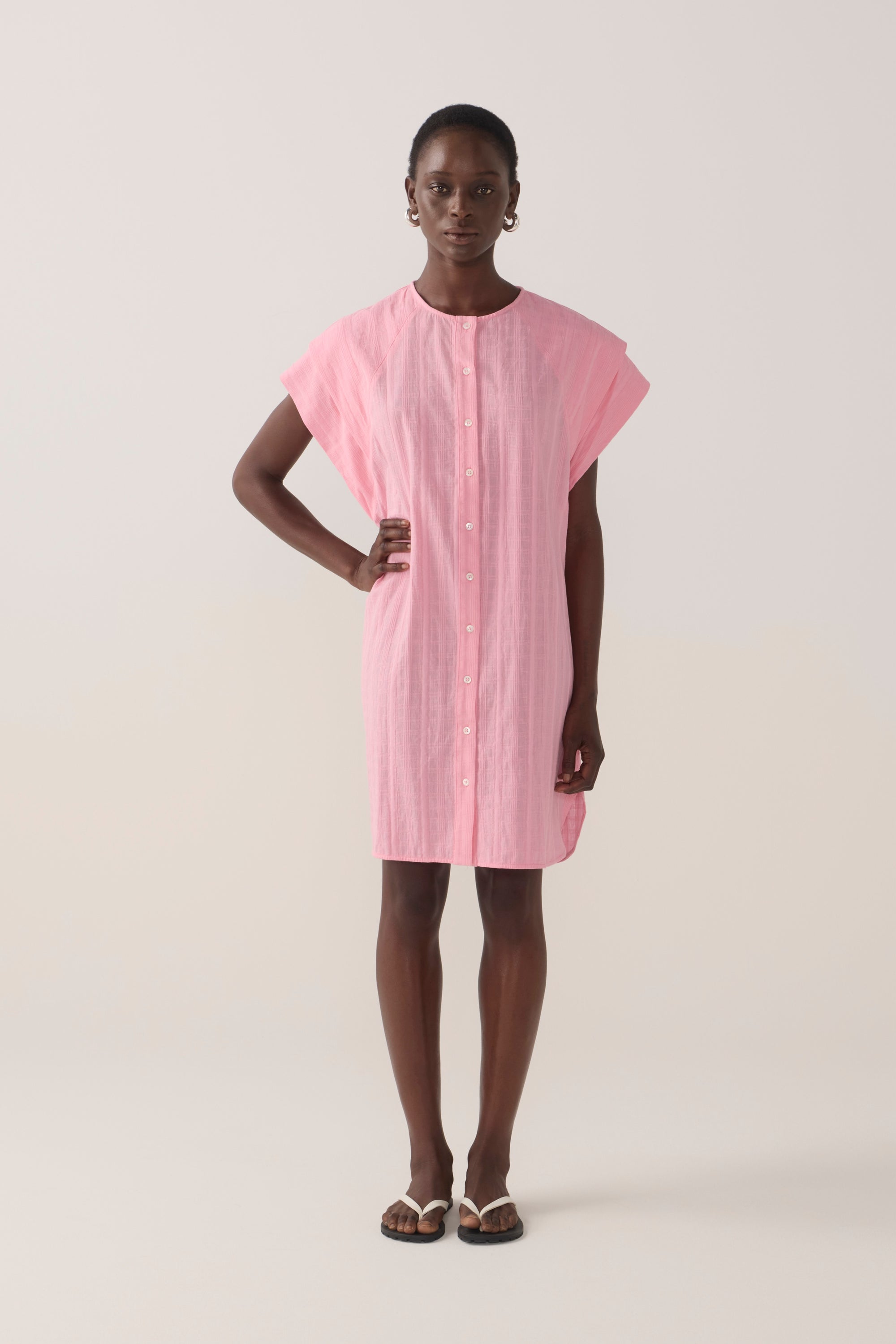 Maria Dress | Watermelon Check Cotton