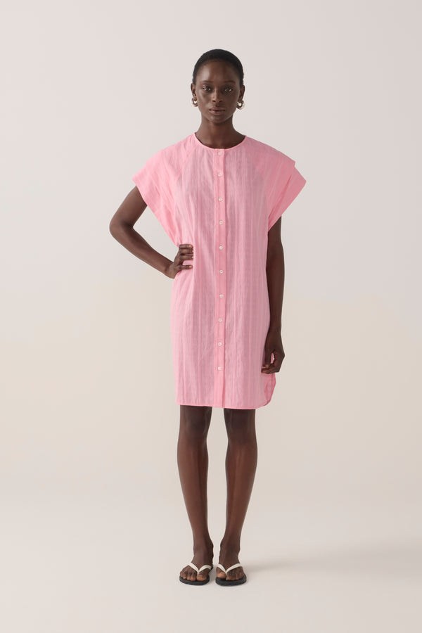 Maria Dress | Watermelon Check Cotton