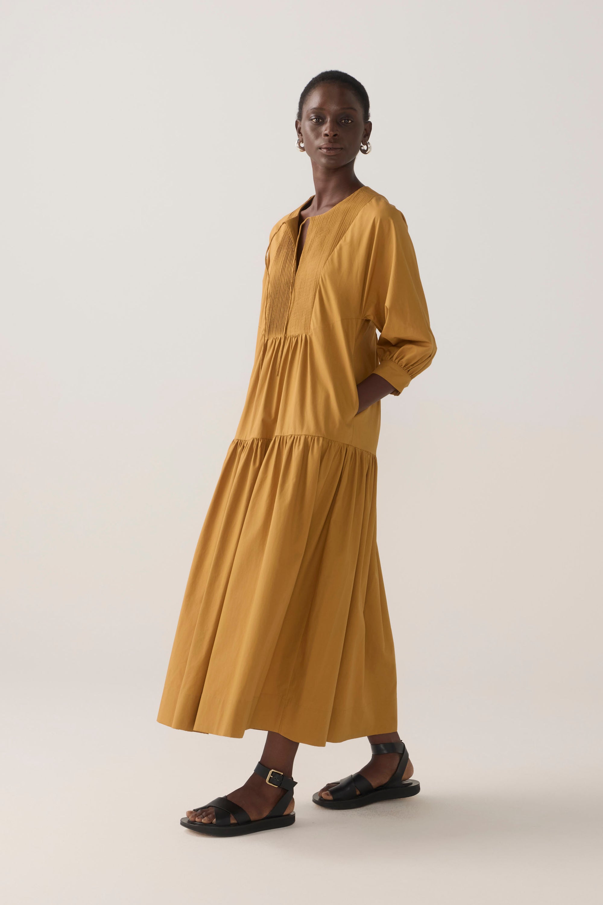 Mavi Dress | Ginger Cotton Tencel
