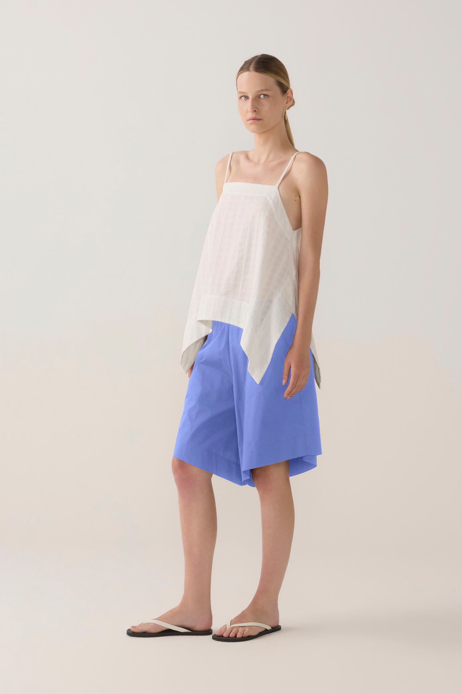 Summer Short | Cornflower Poplin