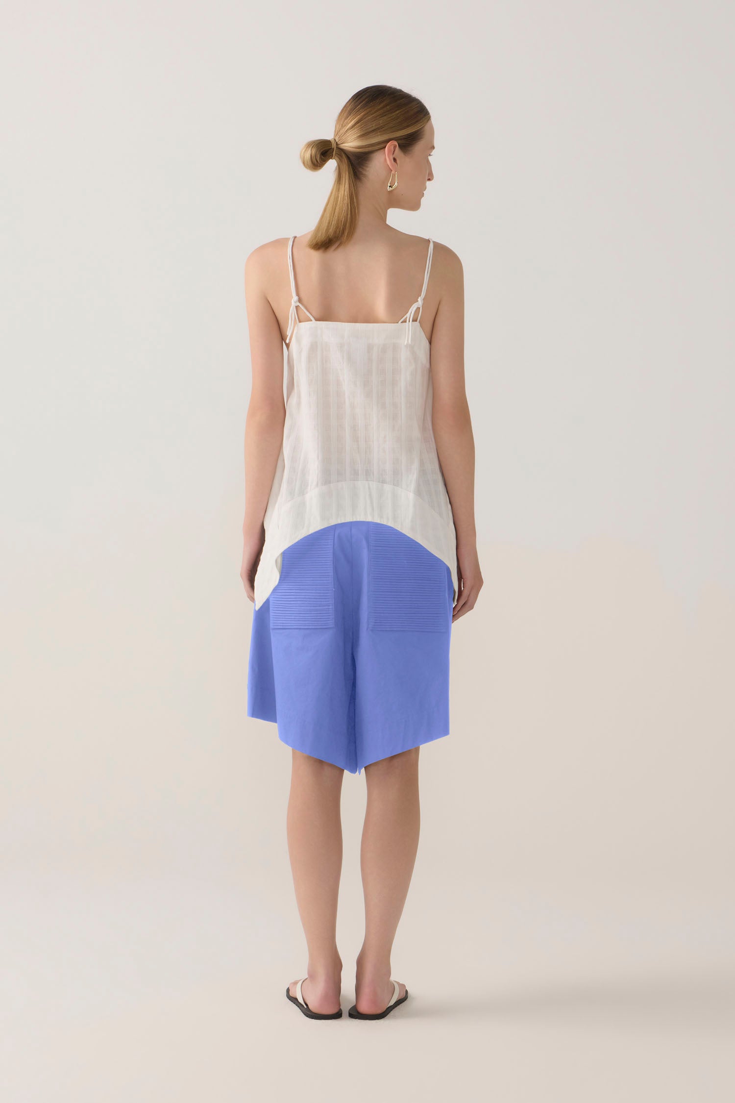 Summer Short | Cornflower Poplin