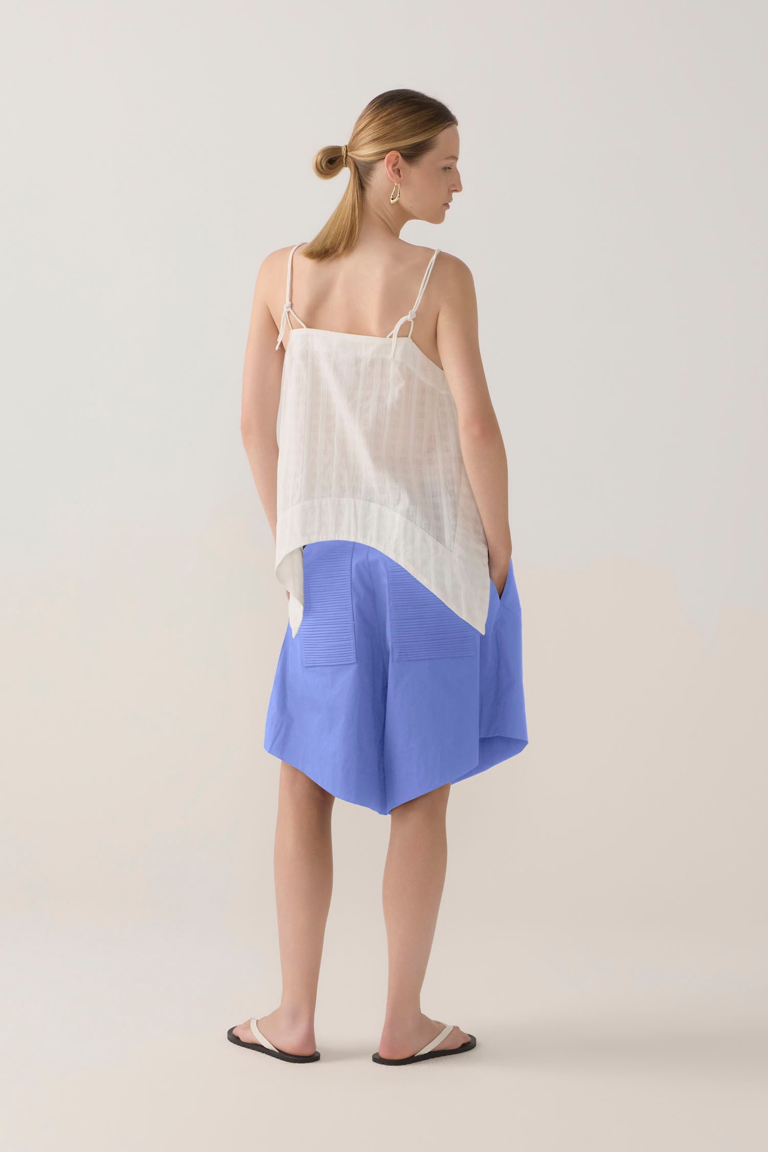 Summer Short | Cornflower Poplin