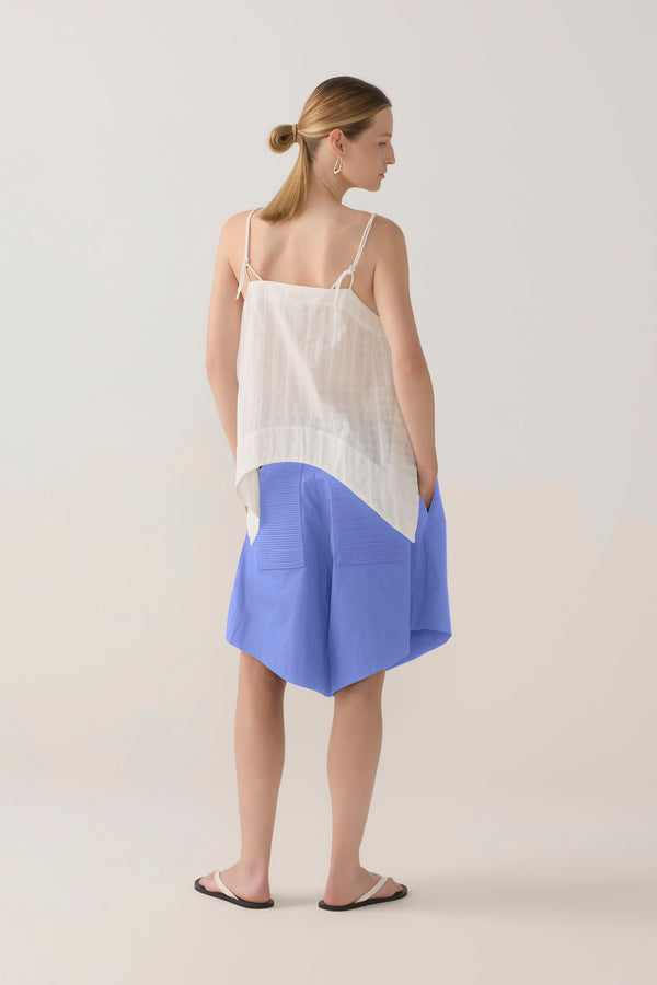 Summer Short | Cornflower Poplin