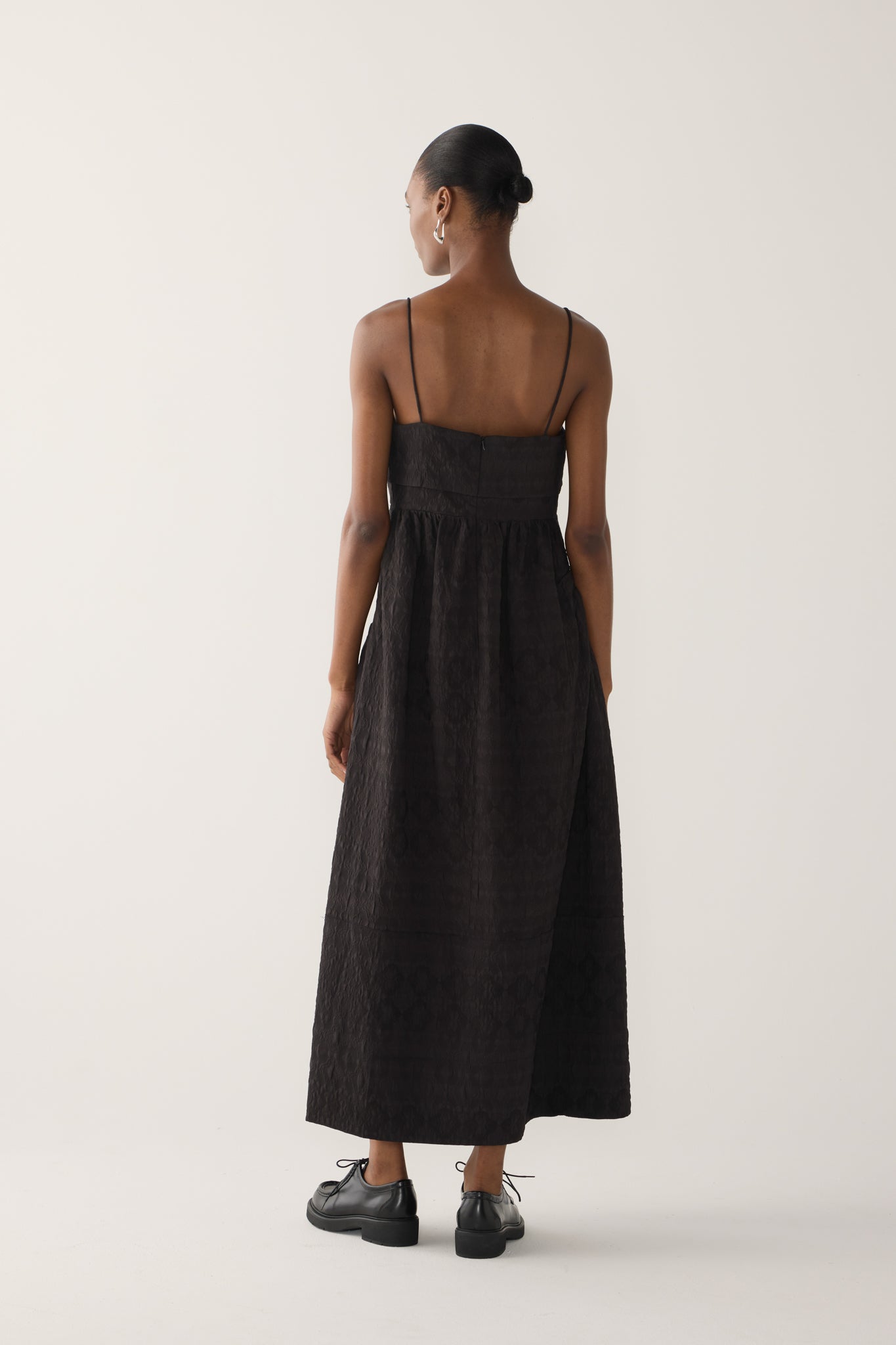 Nicole Dress | Black Jacquard