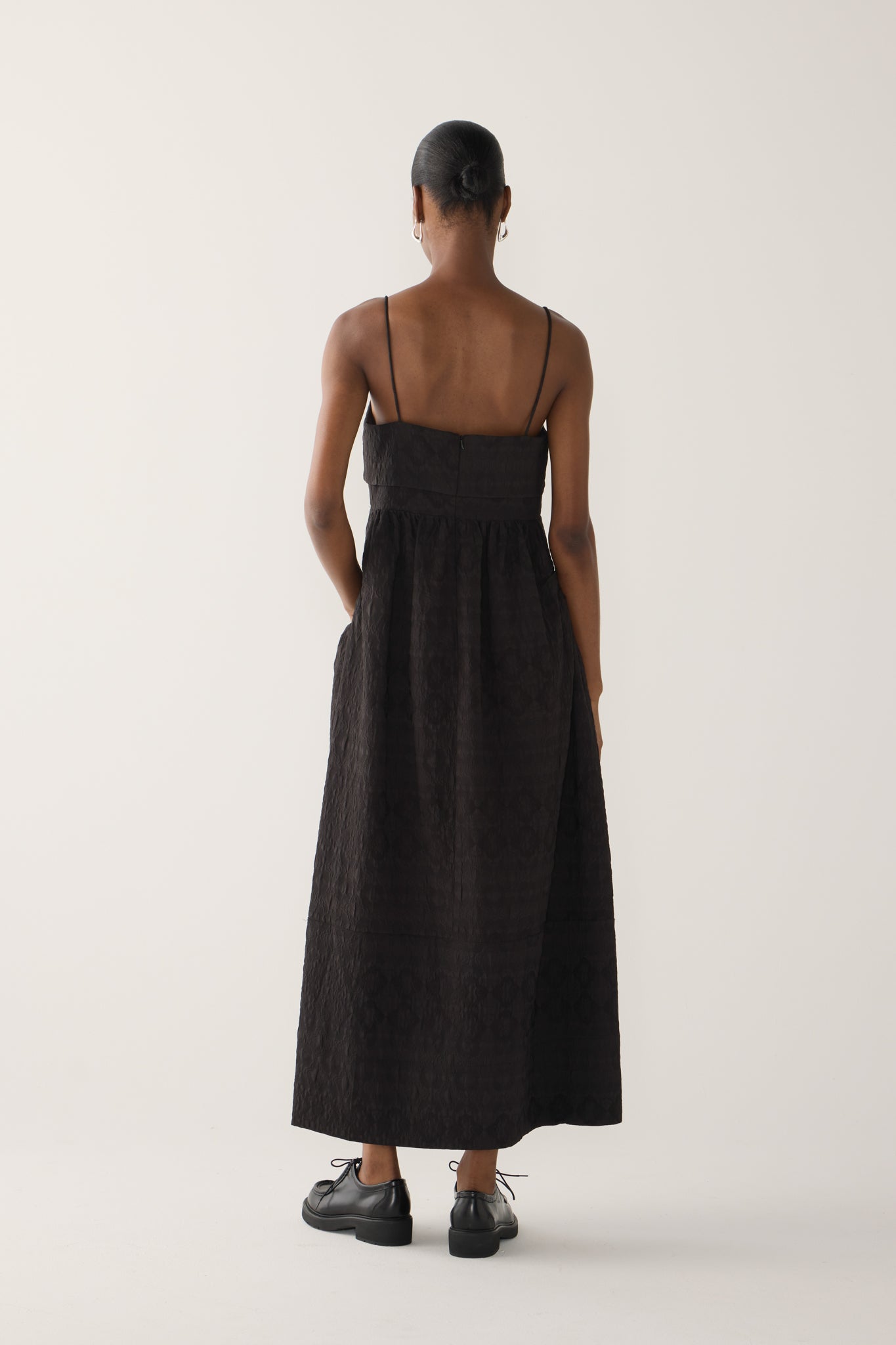 Nicole Dress | Black Jacquard