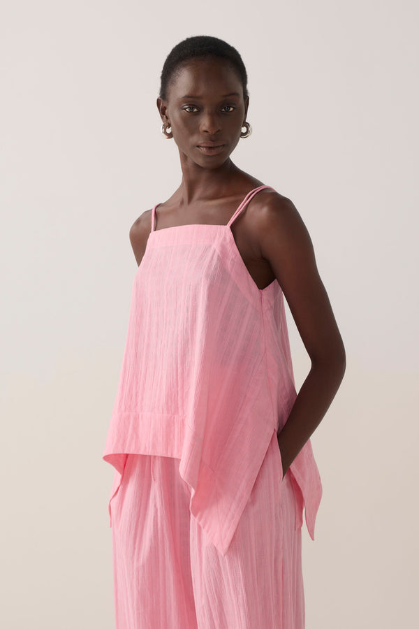 Neena Top | Watermelon Check Cotton