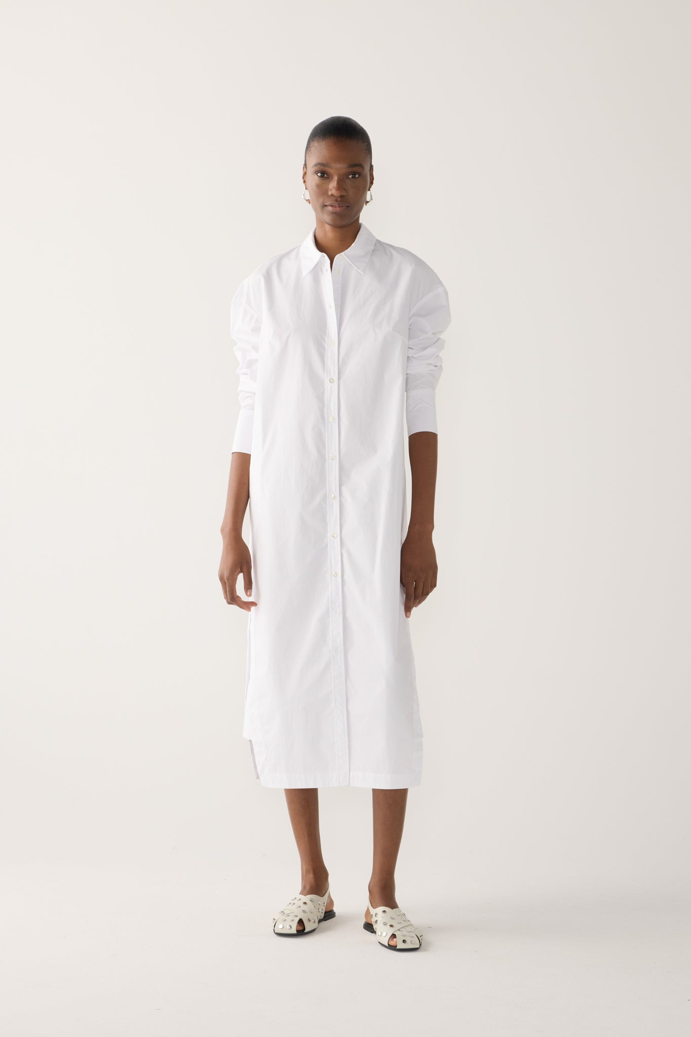 Patsy Dress | White Poplin