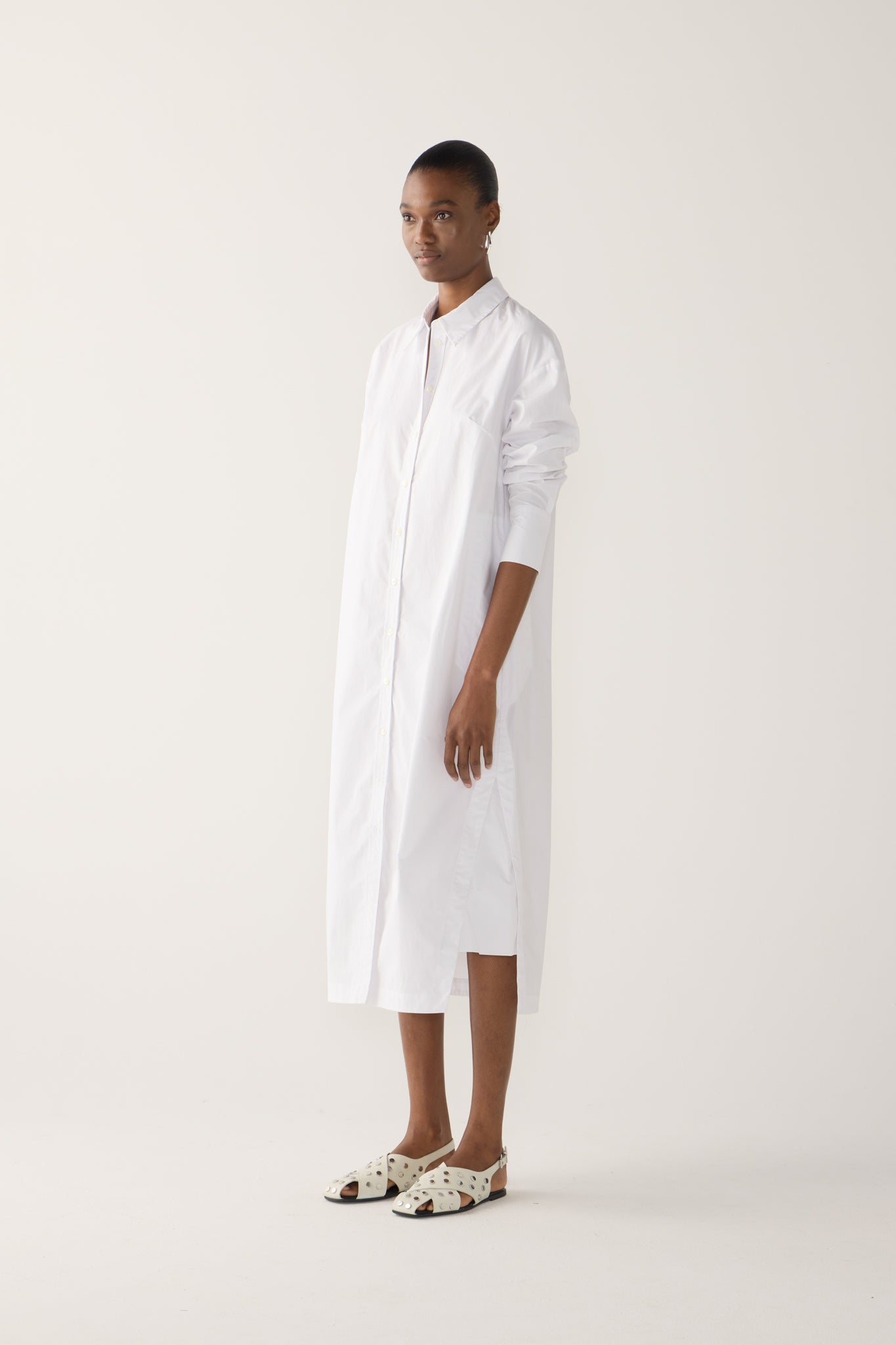 Patsy Dress | White Poplin