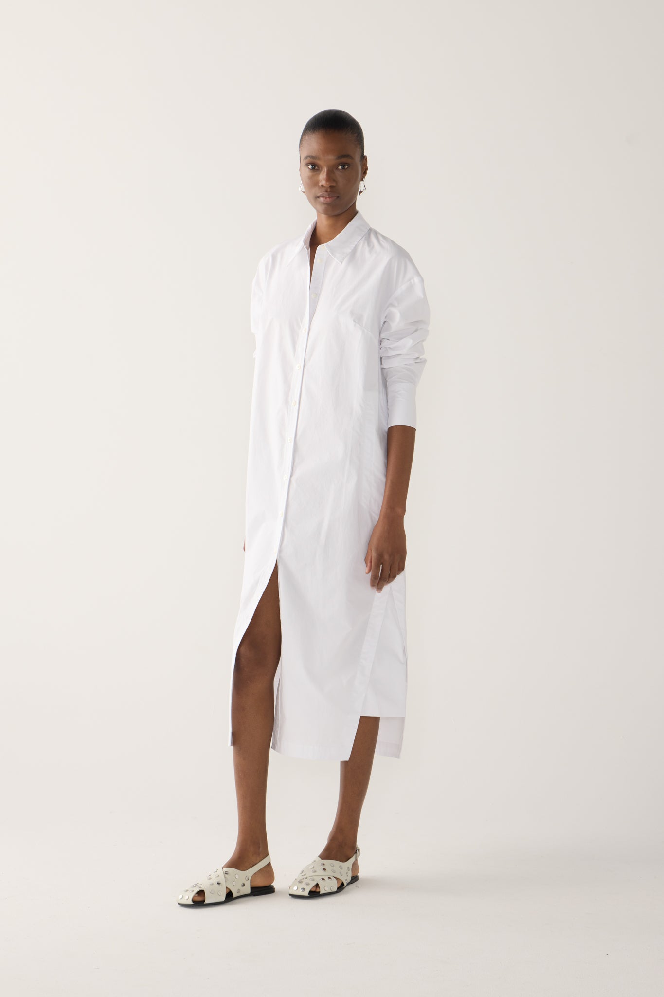 Patsy Dress | White Poplin