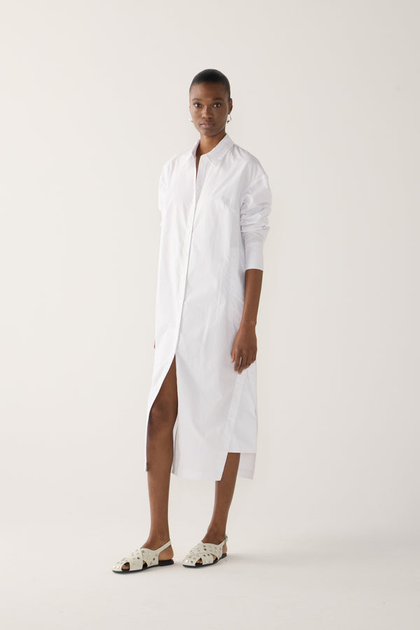 Patsy Dress | White Poplin