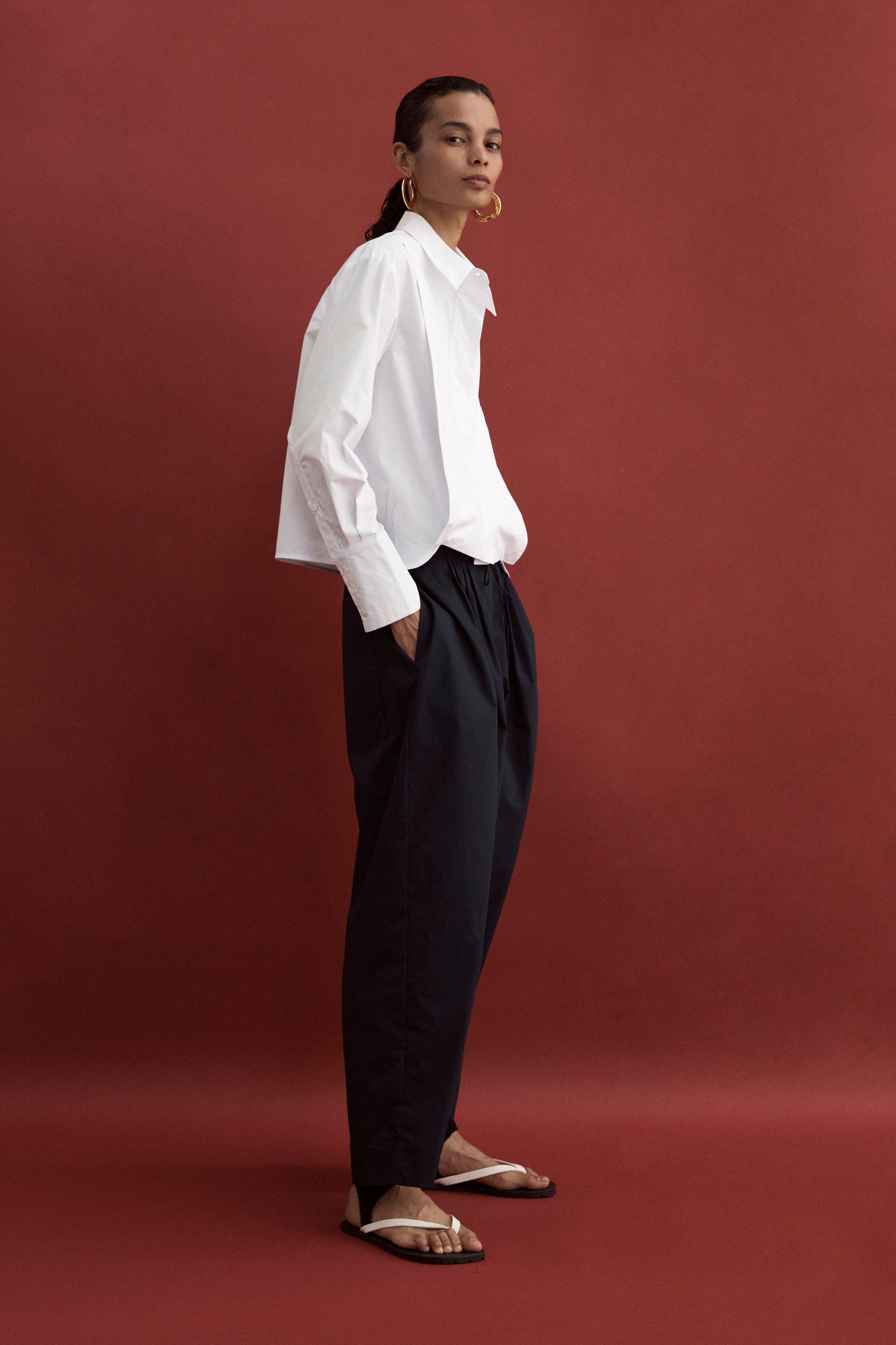 Pippi Shirt | White Poplin