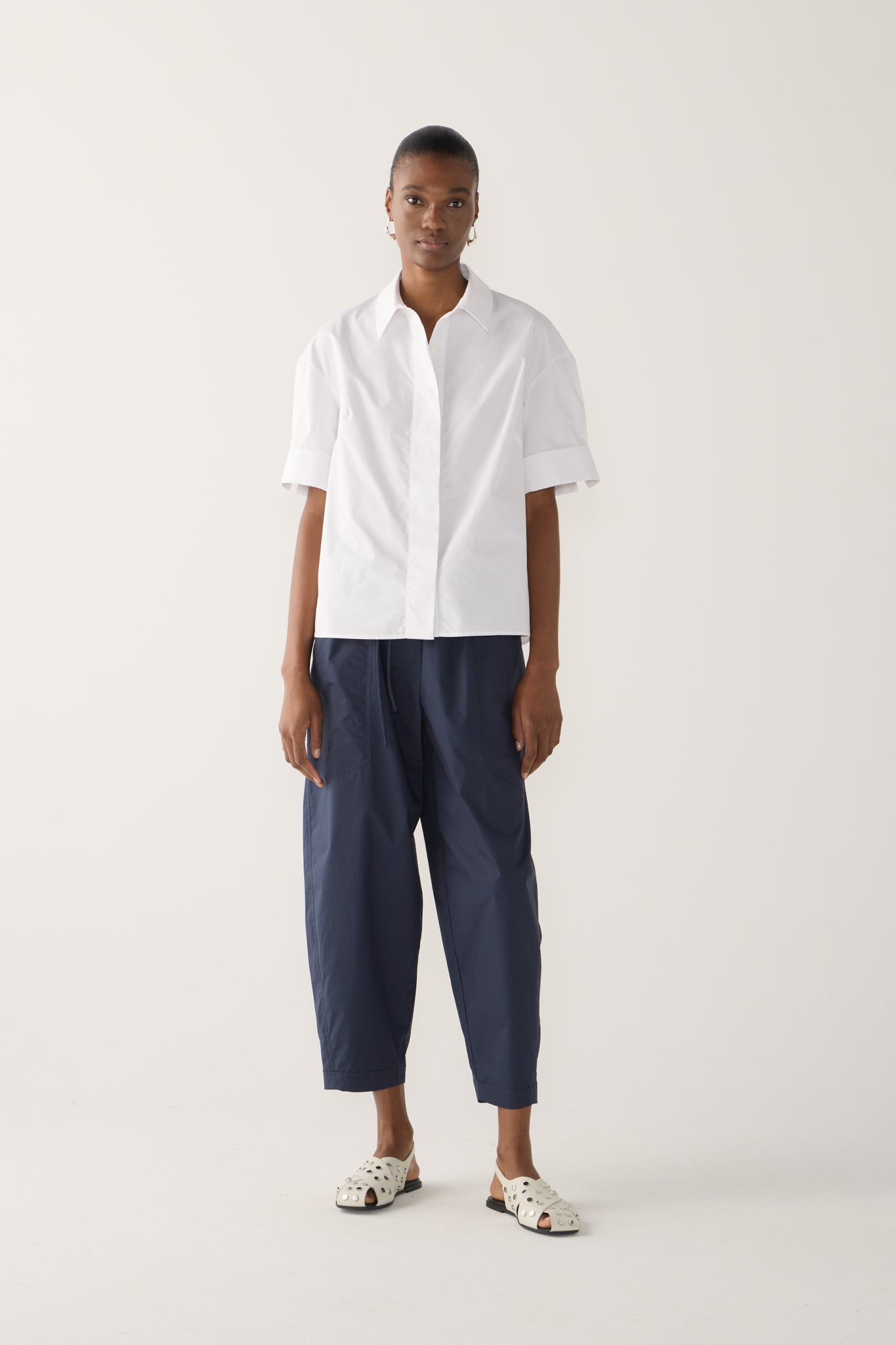 Pixie Shirt | White Poplin