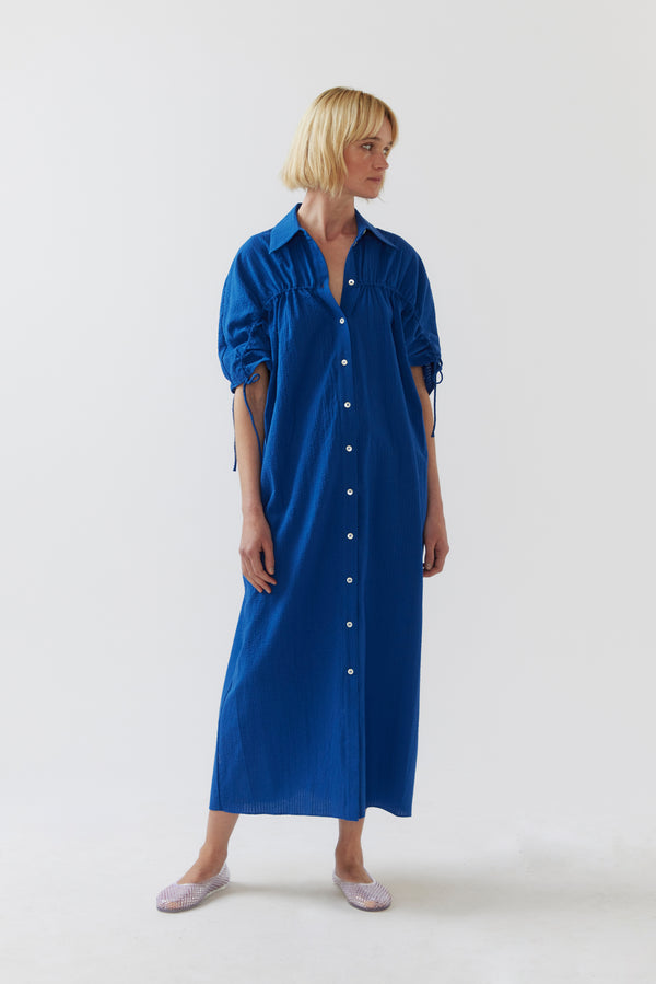 Polly Dress | Matisse Blue Seersucker