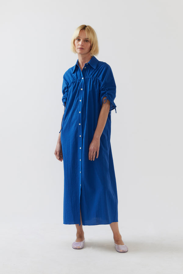 Polly Dress | Matisse Blue Seersucker