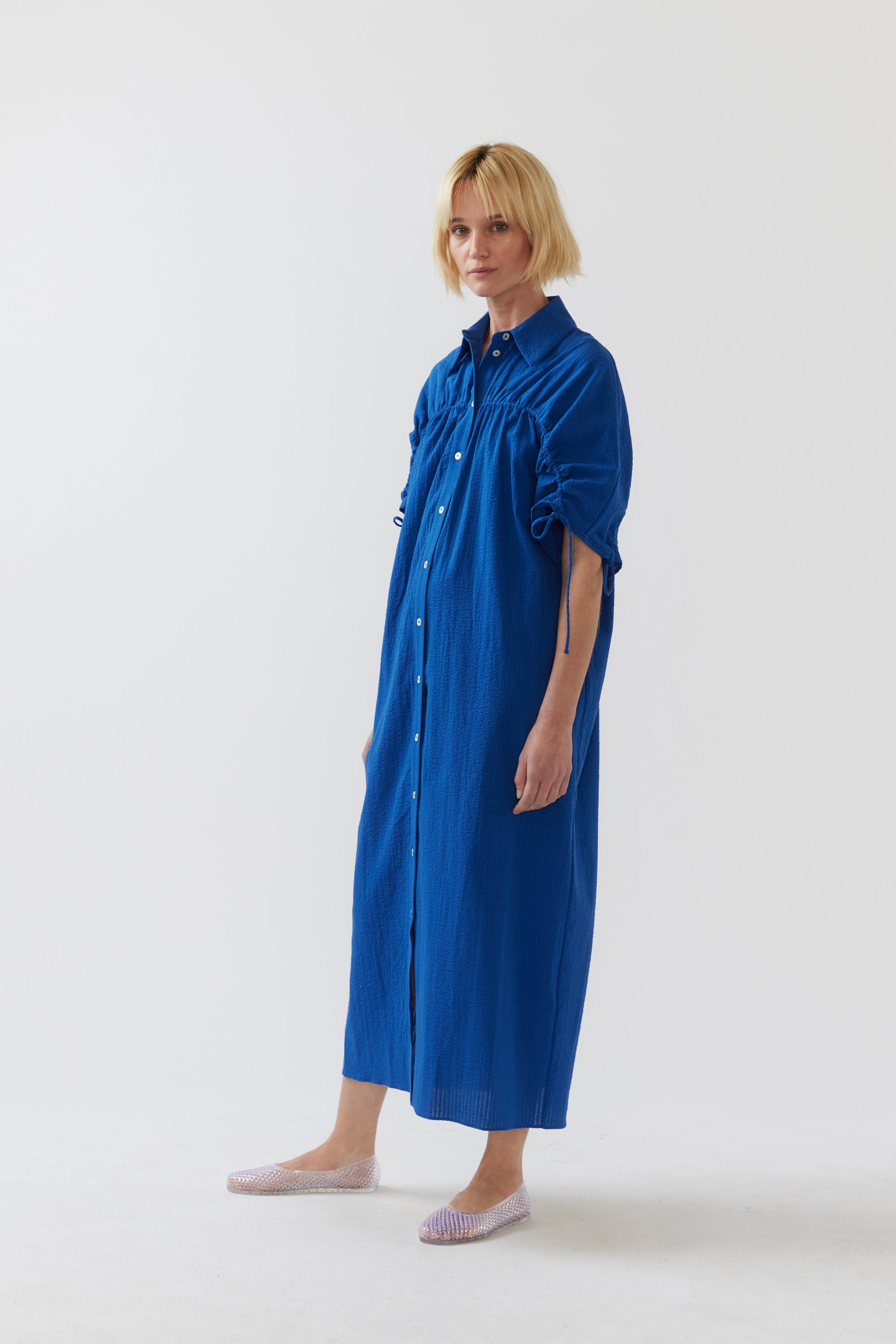 Polly Dress | Matisse Blue Seersucker