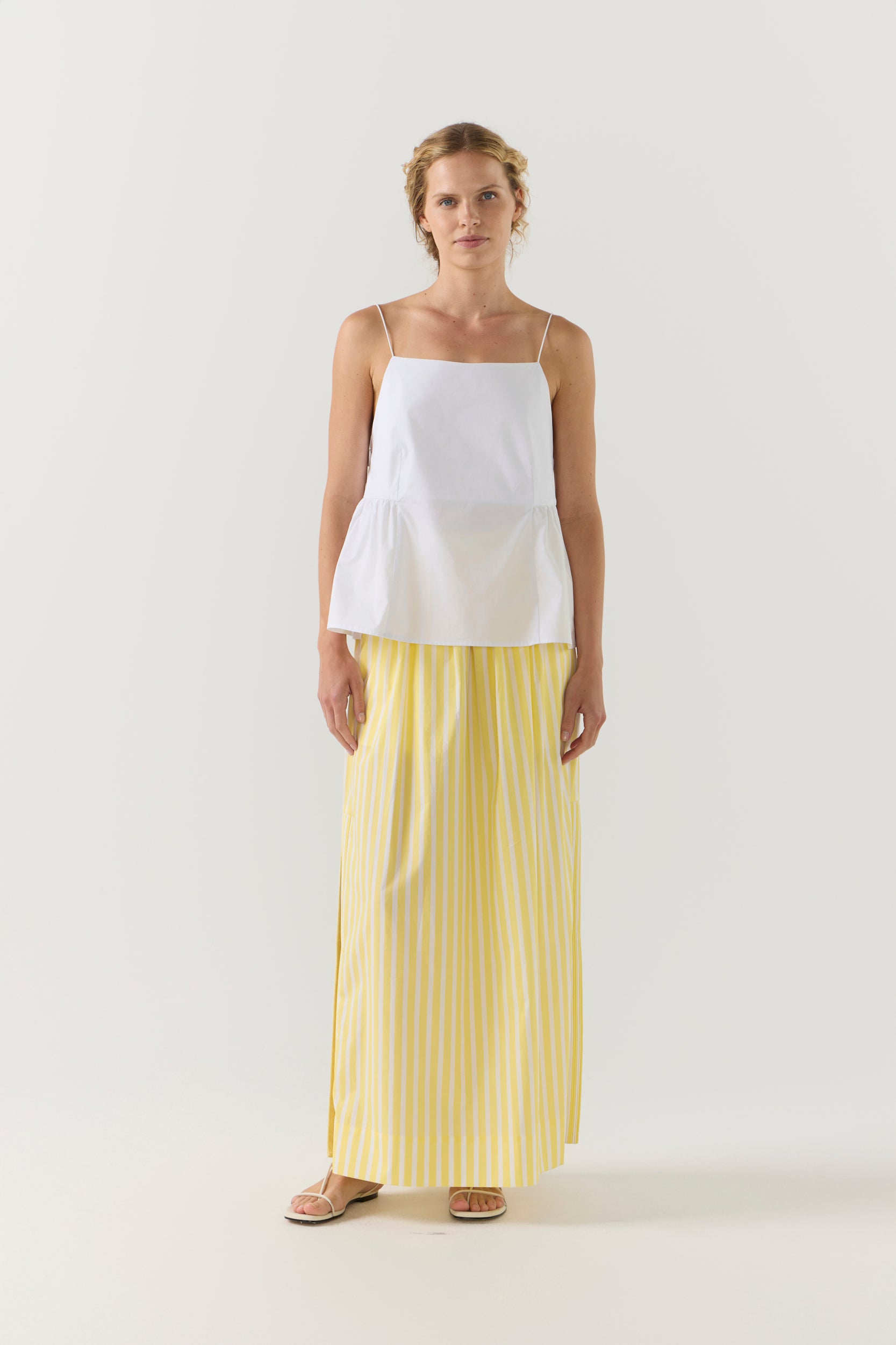 River Top | White Poplin