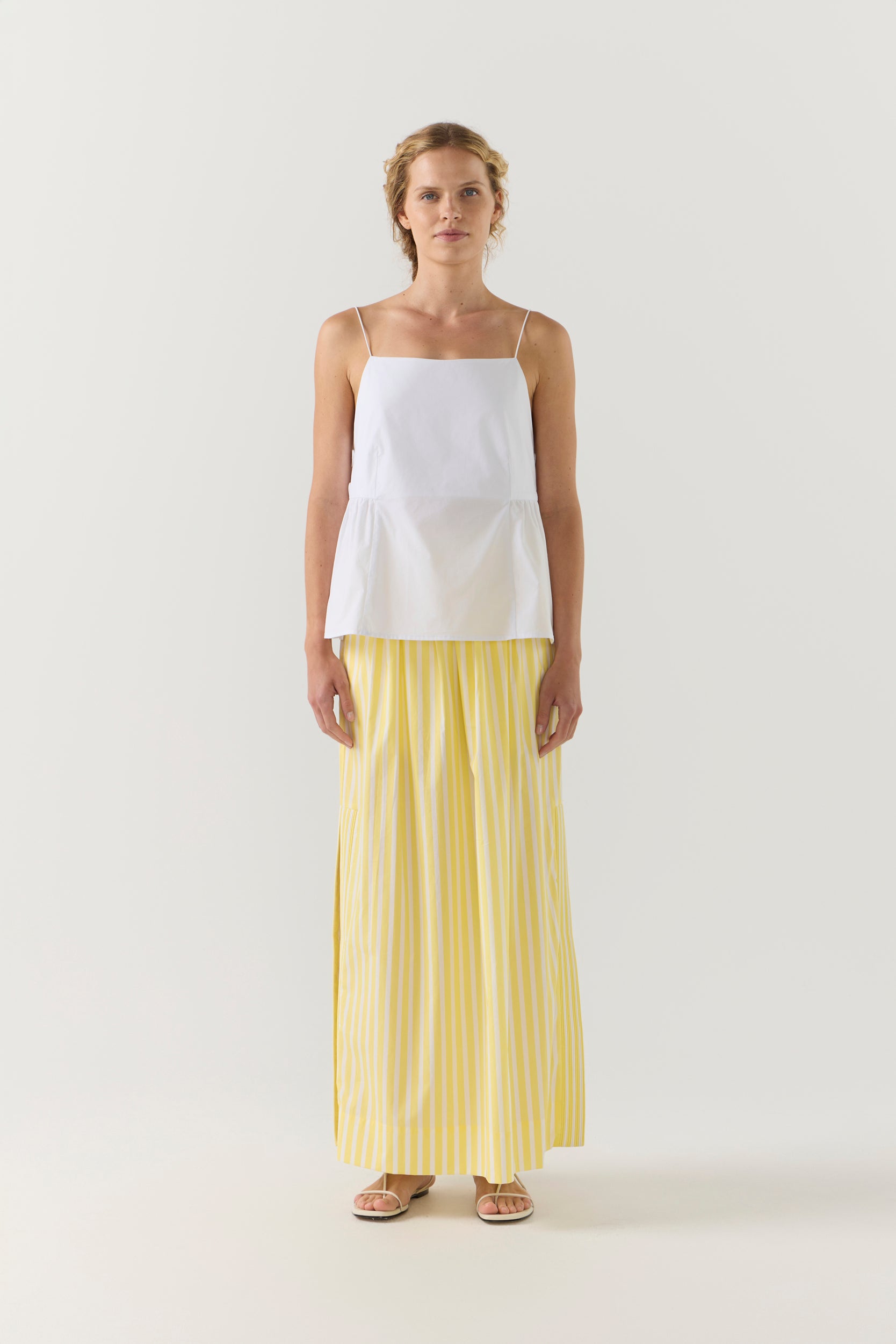 River Top | White Poplin