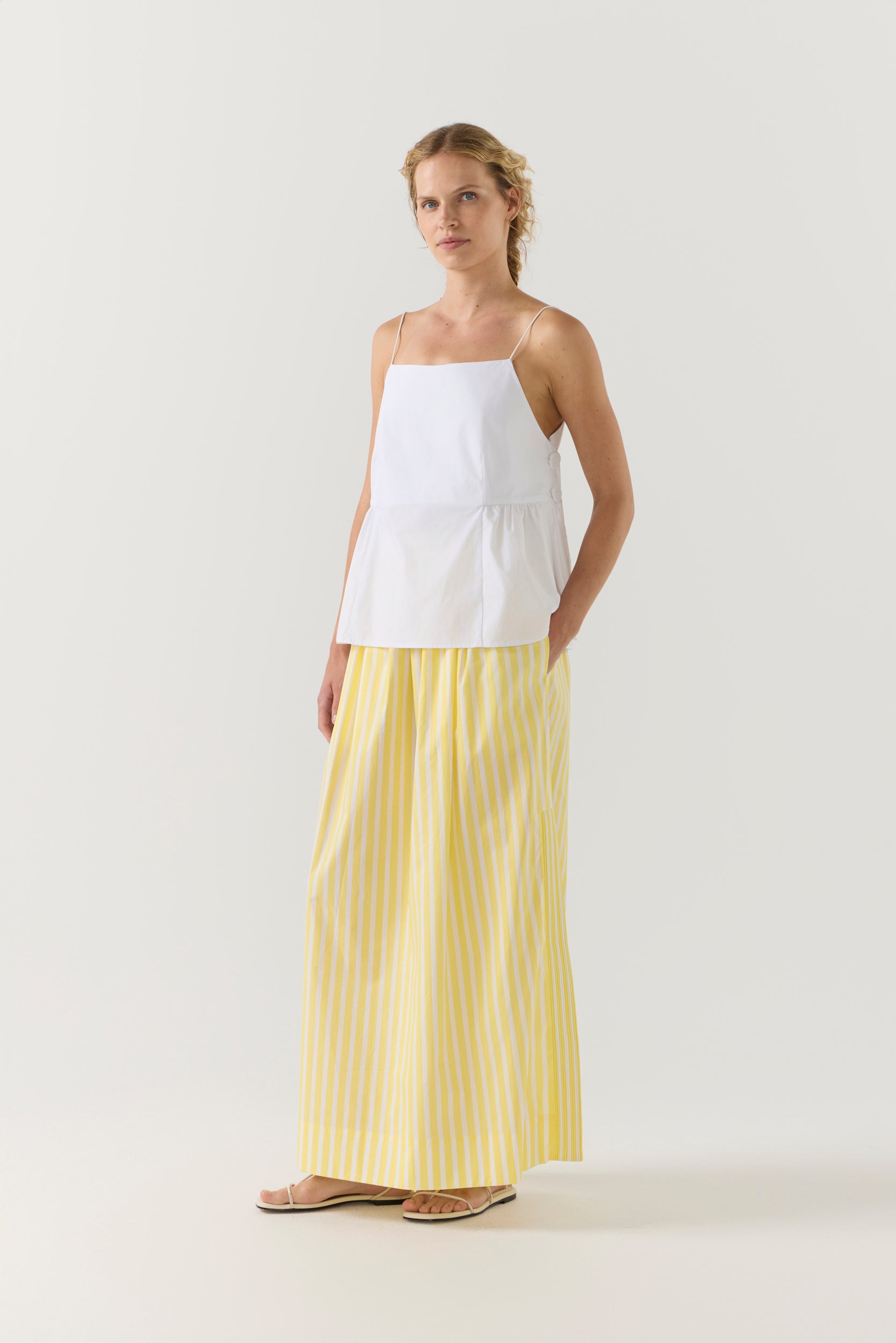 River Top | White Poplin