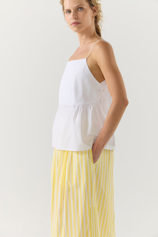 River Top | White Poplin