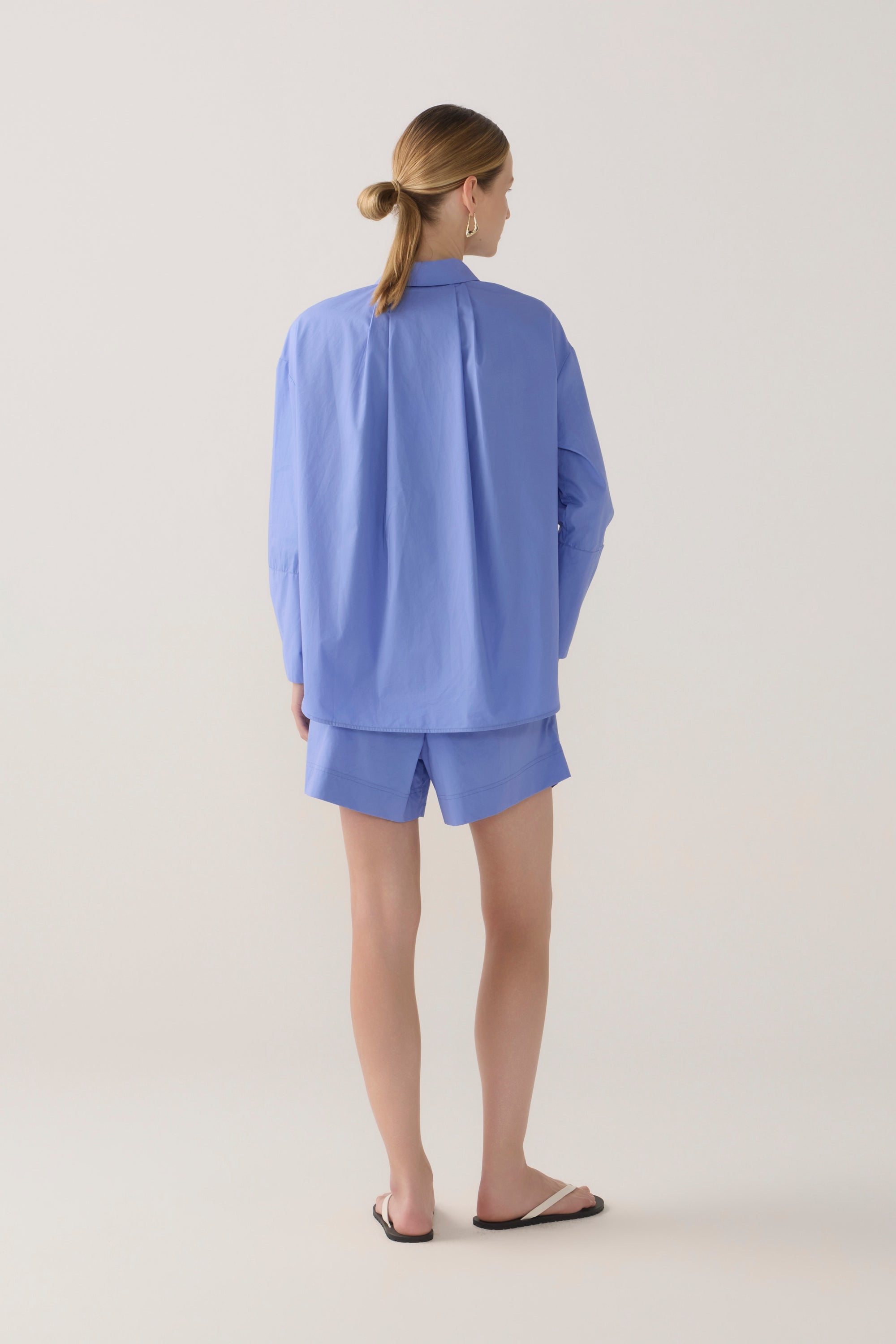 Rowyn Shirt | Cornflower Poplin