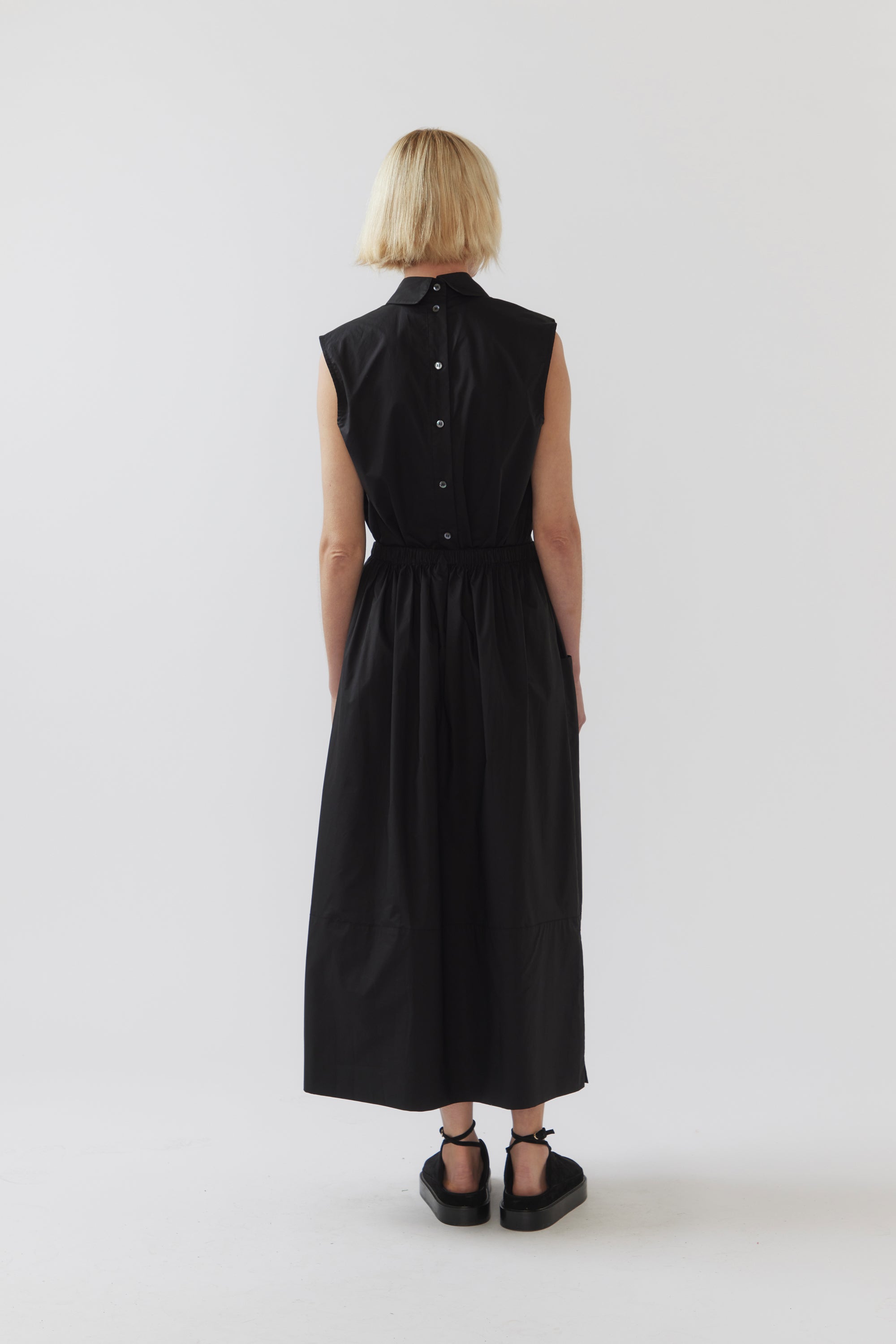 Ulla Skirt | Black Poplin