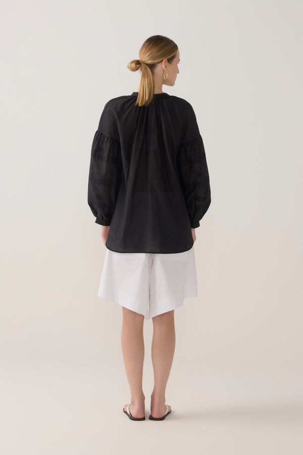 Summer Short | White Poplin
