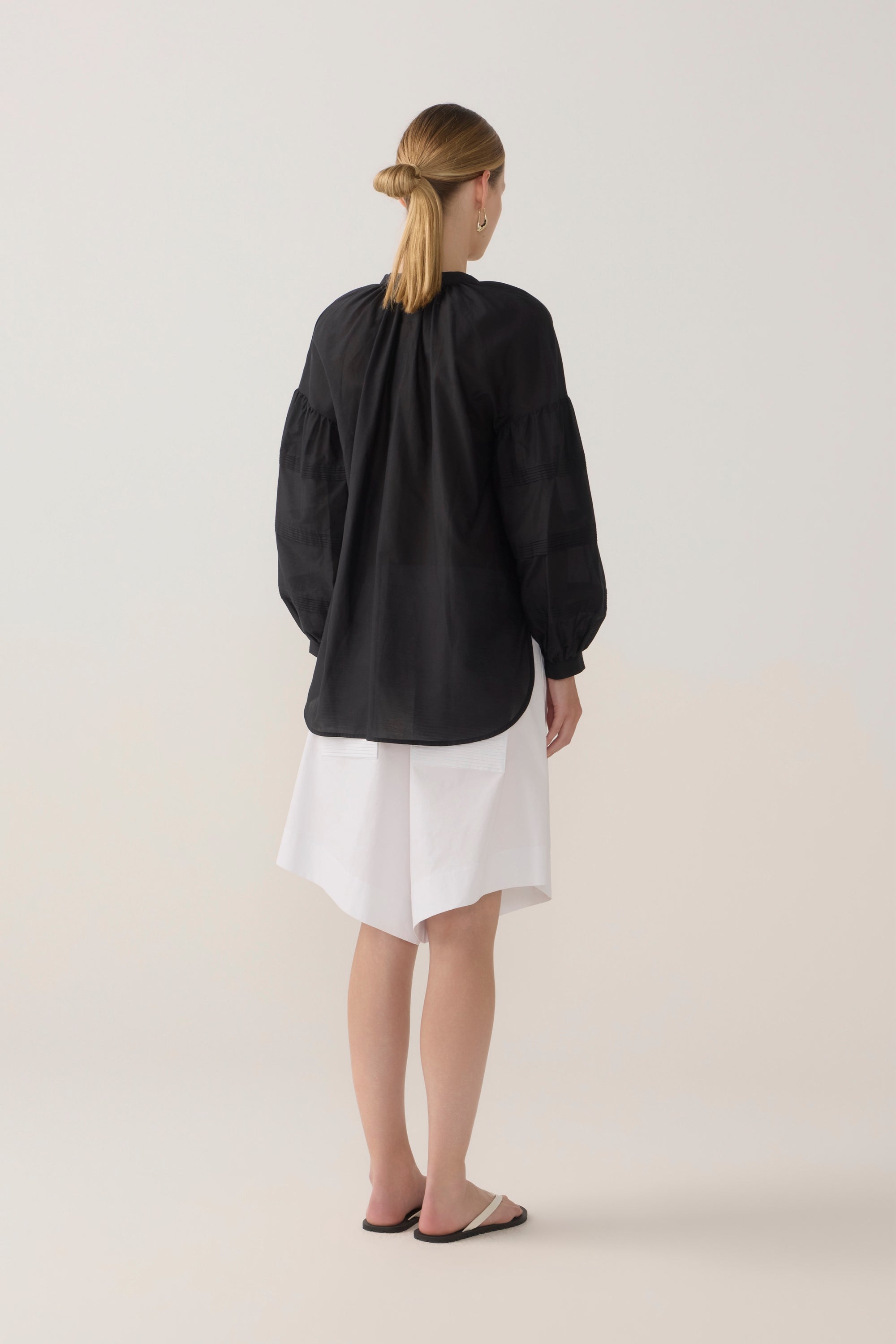 Summer Short | White Poplin