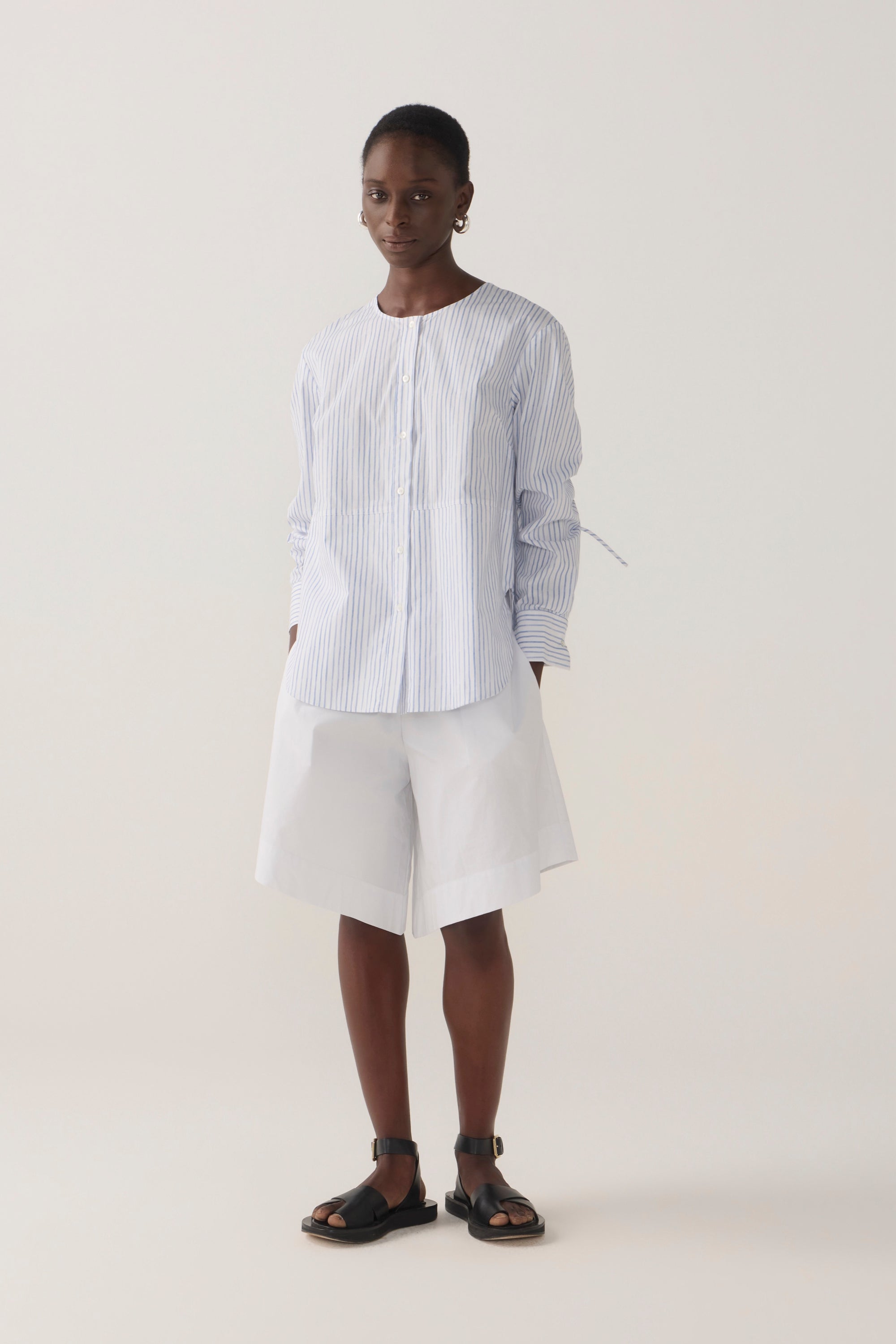 Summer Short | White Poplin