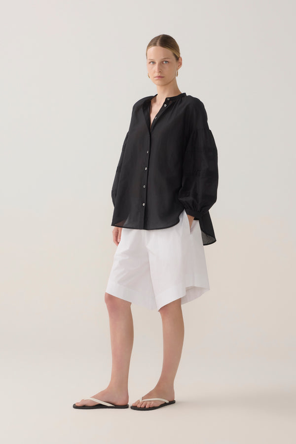 Summer Short | White Poplin