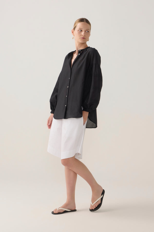 Summer Short | White Poplin