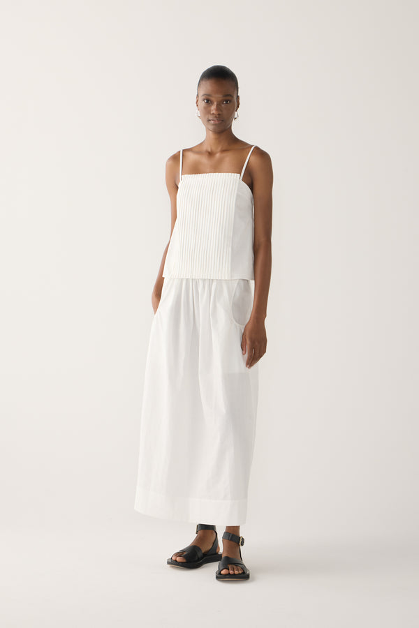 Yvette Top | White Seersucker