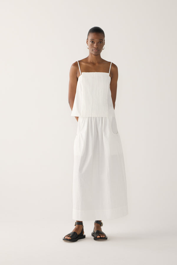 Yvette Top | White Seersucker