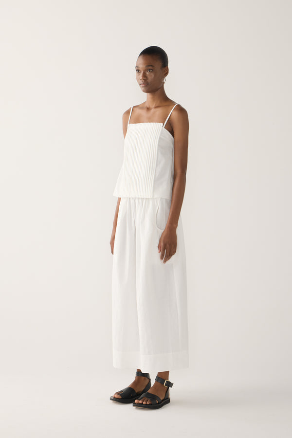 Yvette Top | White Seersucker