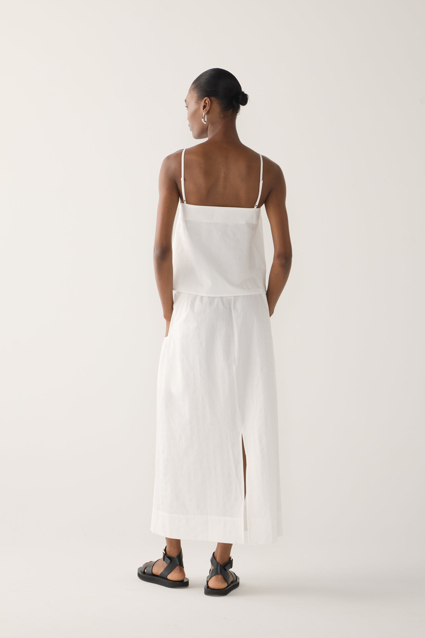 Yvette Top | White Seersucker