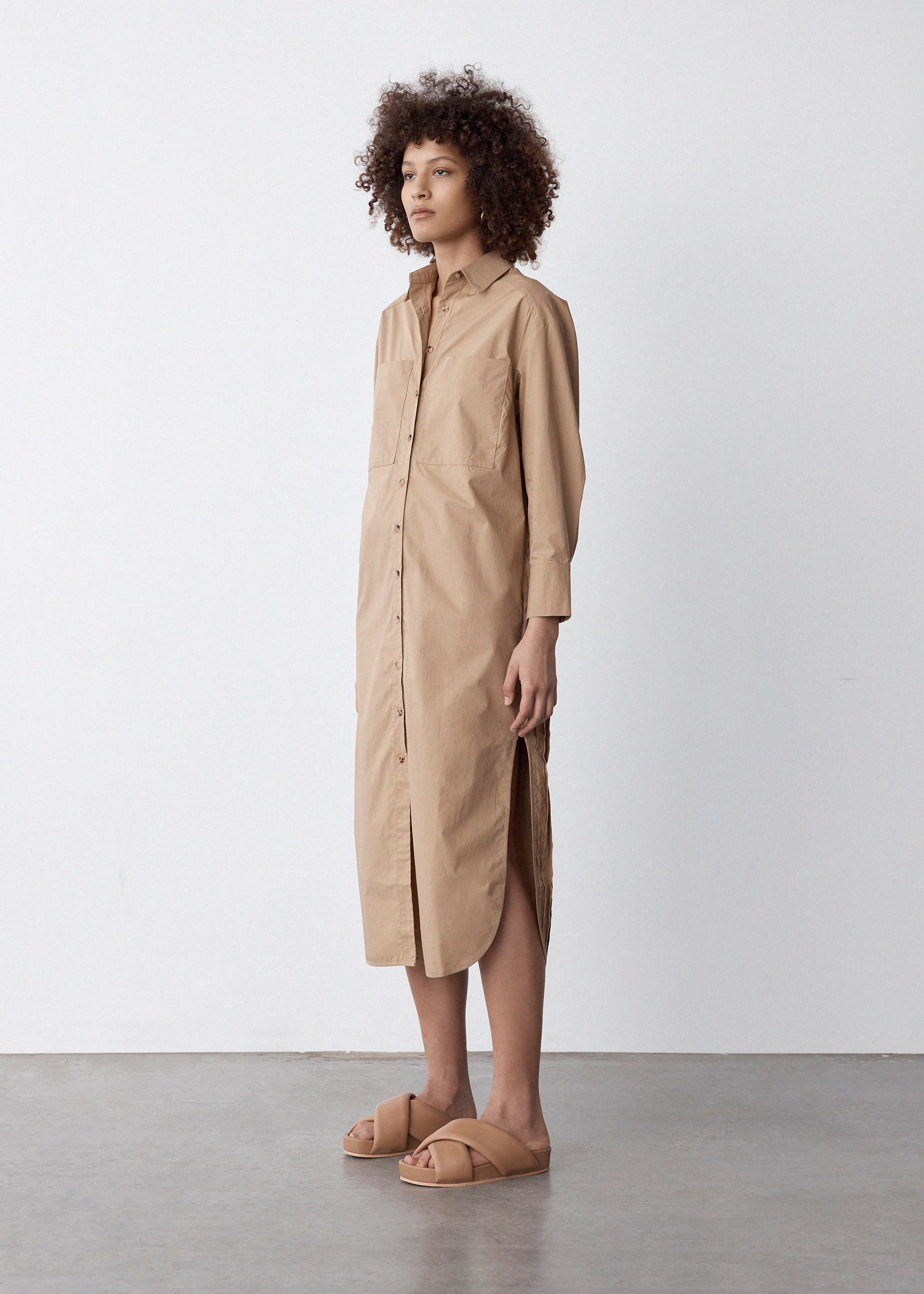 Zara Dress | Camel Poplin